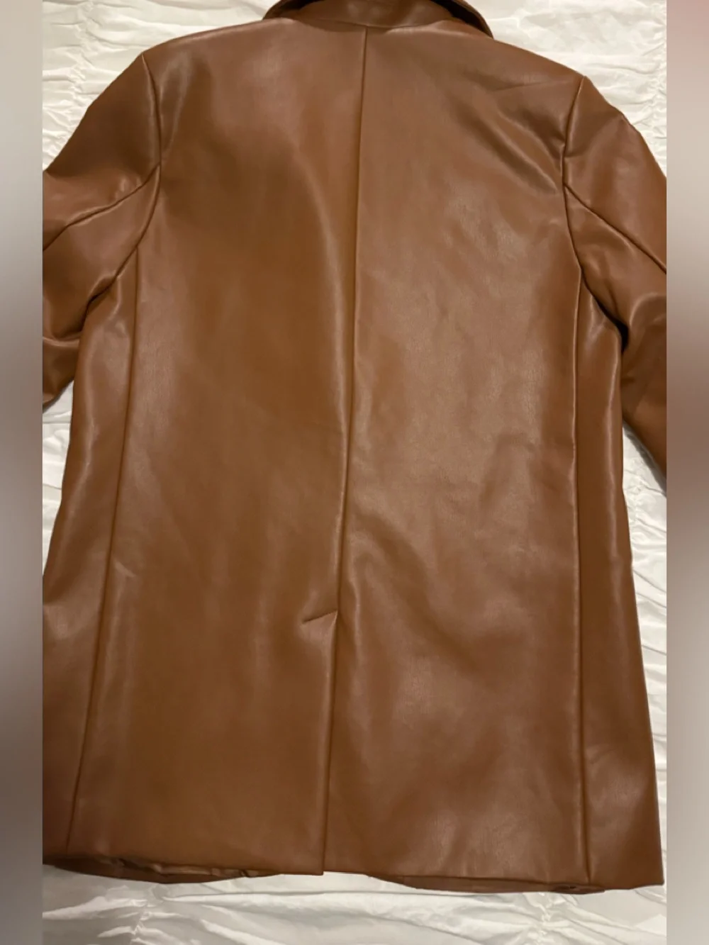 Rebecca Minkoff Chestnut Brown Faux Leather Blazer - Picture 4 of 4